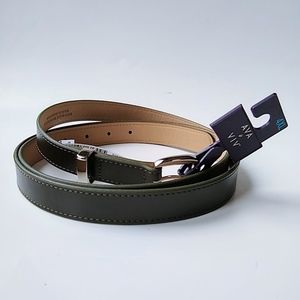 Ava & Viv Olive Drab Faux Leather Trouser Belt 4XL